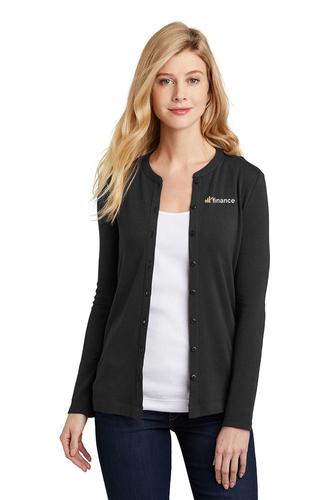 Port Authority Ladies Stretch Button Front Cardigan
